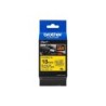 Nastro per etichette laminato flessibile originale Brother TZeFX641 - Testo nero su sfondo giallo - Larghezza 18 mm x 8 metri