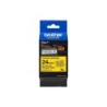 Nastro per etichette laminato super adesivo originale Brother TZeS651 - Testo nero su sfondo giallo - Larghezza 24 mm x 8 metri