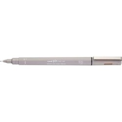 Pennarello calibrato Uni-ball Uni Pin - Punta in poliacetale da 0,1 mm. - Inchiostro resistente all'acqua e alla luce - Colore g