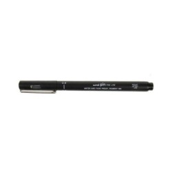 Pennarello calibrato Uni-ball Uni Pin - Punta in poliacetale da 0,8 mm. - Inchiostro resistente all'acqua e alla luce - Colore n