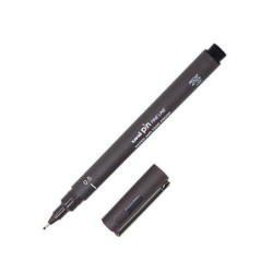 Uni-ball Rotulador Calibrado Uni Pin - Punta Poliacetal de 0.05 mm. - Tinta Resistente al Agua y a la Luz - Color Negro