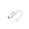 Hub USB 3.0 a 3 porte TP-Link UE330 e adattatore Gigabit Ethernet