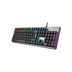Tastiera da gioco multimediale Unykach Nova K244 105 tasti USB - Illuminazione FRGB - Antighosting - Cavo da 1,60 m - Colore gri