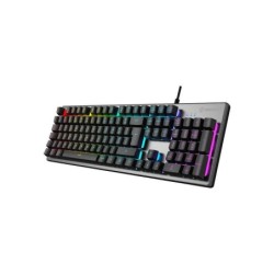 Tastiera da gioco USB Unykach Nova K244 (portoghese) - Illuminazione RGB regolabile - 105 tasti - Cavo da 1,60 m - Colore grigio