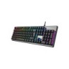 Tastiera da gioco USB Unykach Nova K244 (portoghese) - Illuminazione RGB regolabile - 105 tasti - Cavo da 1,60 m - Colore grigio