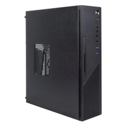 Unykach UK3002 Caja Slim MicroATX, ITX - Tamaño Disco Soportado 2.5" - USB-A 2.0/3.2, USB-C 3.2 y Audio - Color Negro