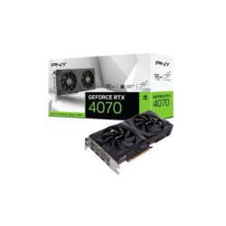 PNY GeForce RTX 4070 Verto Dual Fan Tarjeta Grafica 12GB GDDR6X DLSS3 - PCIe 4.0, HDMI, DisplayPort