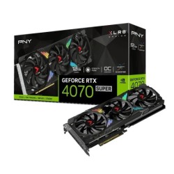 PNY GeForce RTX 4070 SUPER 12GB XLR8 Gaming VERTO? Tripla ventola DLSS 3 - Illuminazione Epic-X - PCIe 4.0, HDMI, DisplayPort