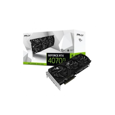PNY GeForce RTX 4070 Ti Verto LED Tarjeta Grafica 12GB GDDR6X NVIDIA - Iluminacion LED - PCIe 4.0, HDMI, DisplayPort