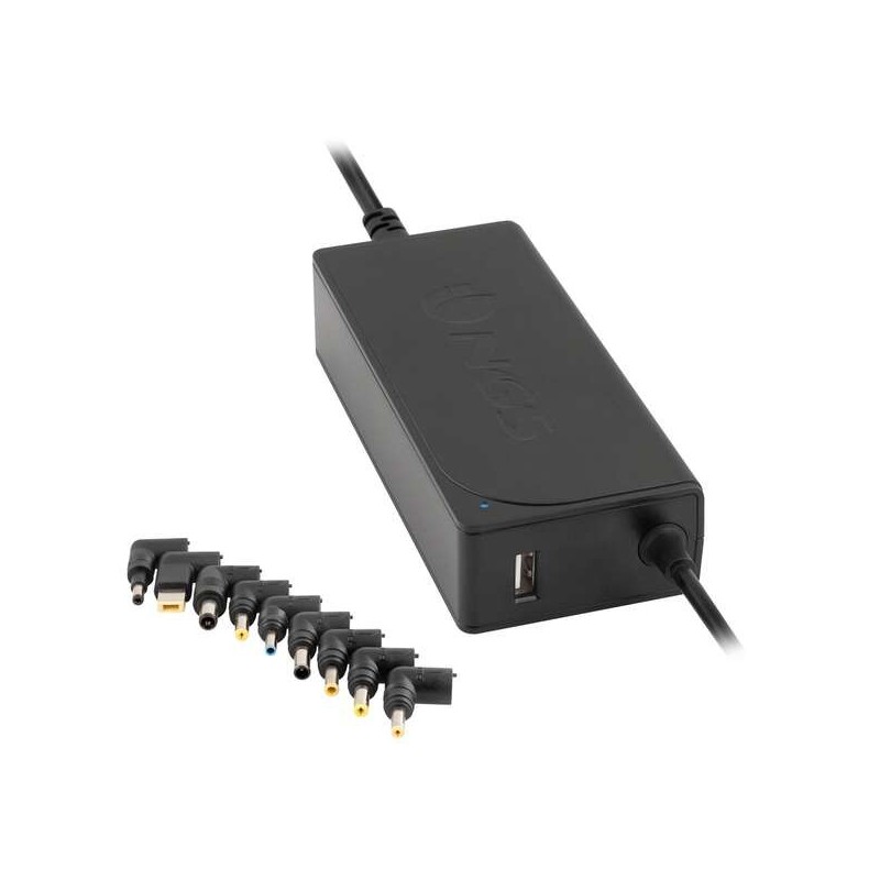 Caricabatteria automatico universale per laptop NGS 70W - 1x USB 2.0 - 9 adattatori Caricabatteria automatico universale per laptop NGS 70W - 1x USB 2.0 - 9 adattatori