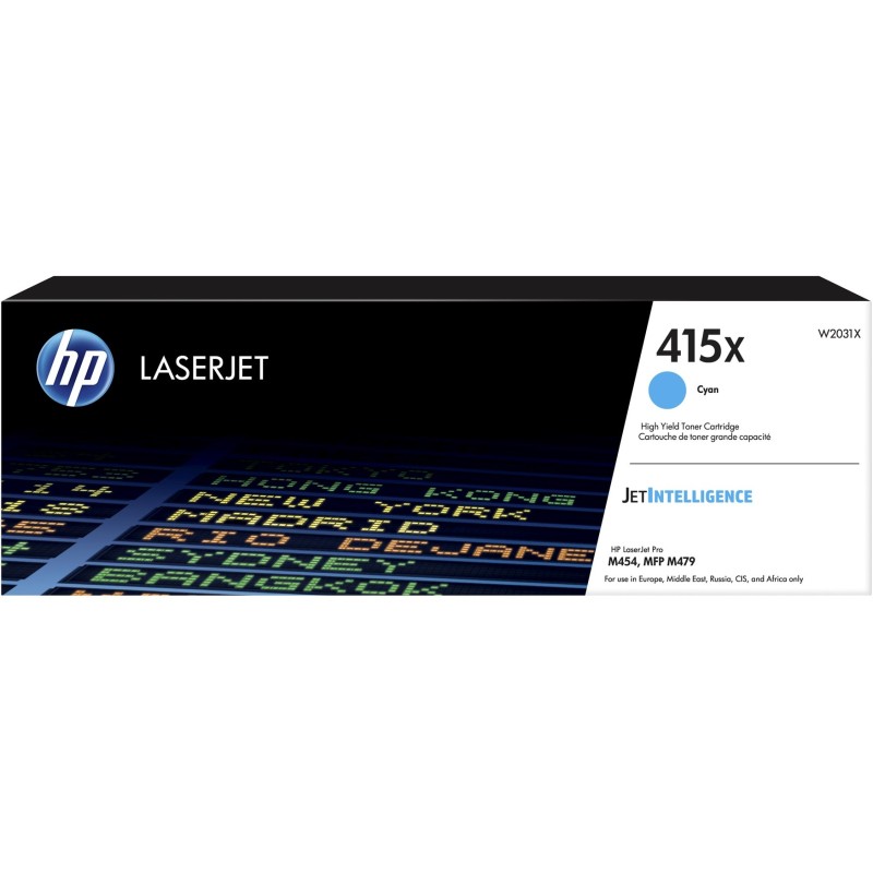 Cartuccia toner originale ciano HP W2031X - 415X Cartuccia toner originale ciano HP W2031X - 415X