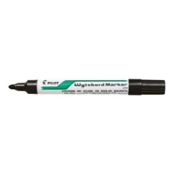 Pilot Rotulador para Pizarra Blanca - Punta Redonda de 4mm - Trazo de 1.8mm - Borrable en Seco - Color Negro
