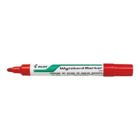 Pilot Rotulador para Pizarra Blanca - Punta Redonda de 4mm - Trazo de 1.8mm - Borrable en Seco - Color Rojo