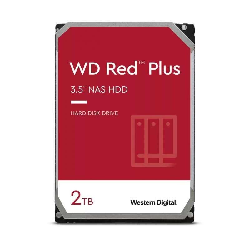 Disco rigido interno WD Red Plus da 3,5" 2 TB NAS SATA3 Disco rigido interno WD Red Plus da 3,5" 2 TB NAS SATA3