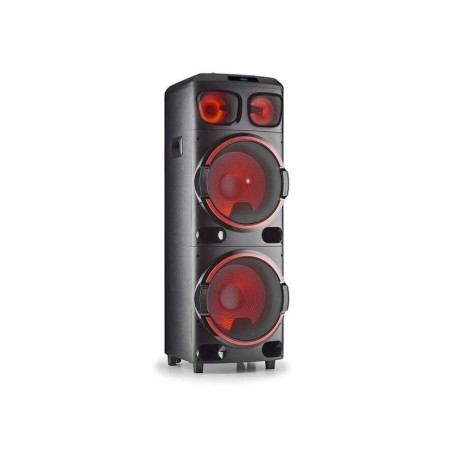 Altoparlante Bluetooth NGS Wild Dub 3 1200W TWS - Doppio Subwoofer 15" - USB, MicroSD e Aux In - Luci LED