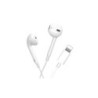 Cuffie XO EP13 con microfono Lightning - Bassi potenti - Pulsante di controllo - Cavo da 1,2 m - Colore bianco