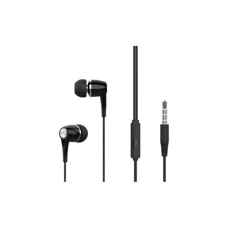 Cuffie intrauricolari XO EP21 con microfono - Comandi cablati - Connessione jack da 3,5 mm - Cavo da 1,20 m