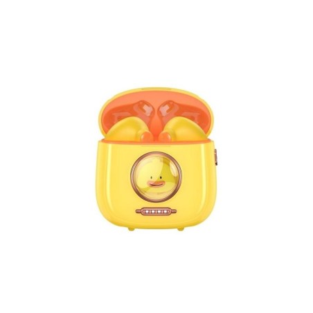 XO Auriculares Bluetooth 5.1 Kids - TWS - Hasta 5 Horas de Musica - Color Amarillo/Naranja