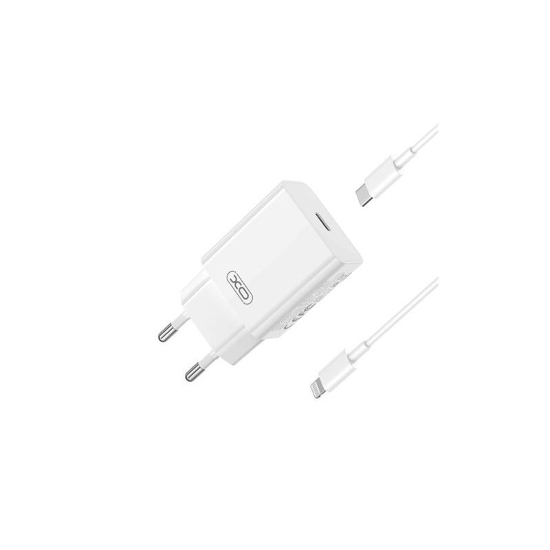 XO Cargador Tipoc 20W Carga Rapida XOL126 + Cable Ligthning XO Cargador Tipoc 20W Carga Rapida XOL126 + Cable Ligthning