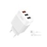 XO L72 Power Charger Pack 1x USB-A 18W Quick Charge 3.0, 2x USB-A + cavo da USB-A a Lightning