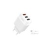 XO L72 Pack Cargador de Corriente 1x USB-A 18W Carga Rapida 3.0, 2x USB-A + Cable USB-A a USB-C