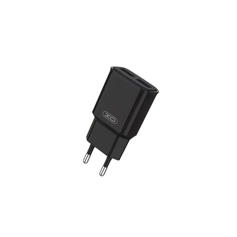 XO L92C Cargador de Corriente 2.4A 2xUSB - Proteccion contra Cortocircuito y Sobrecargas - Color Negro XO L92C Cargador de Corriente 2.4A 2xUSB - Proteccion contra Cortocircuito y Sobrecargas - Color Negro
