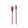 Cavo XO USB A maschio a tipo C - 2,4 A - Ricarica + Trasmissione dati ad alta velocità - 1 m - Colore rosso