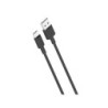 XO Cable USB-A Macho a Tipo C - 2.4A - Carga + Transmision de Datos Alta Velocidad - 1m - Color Negro