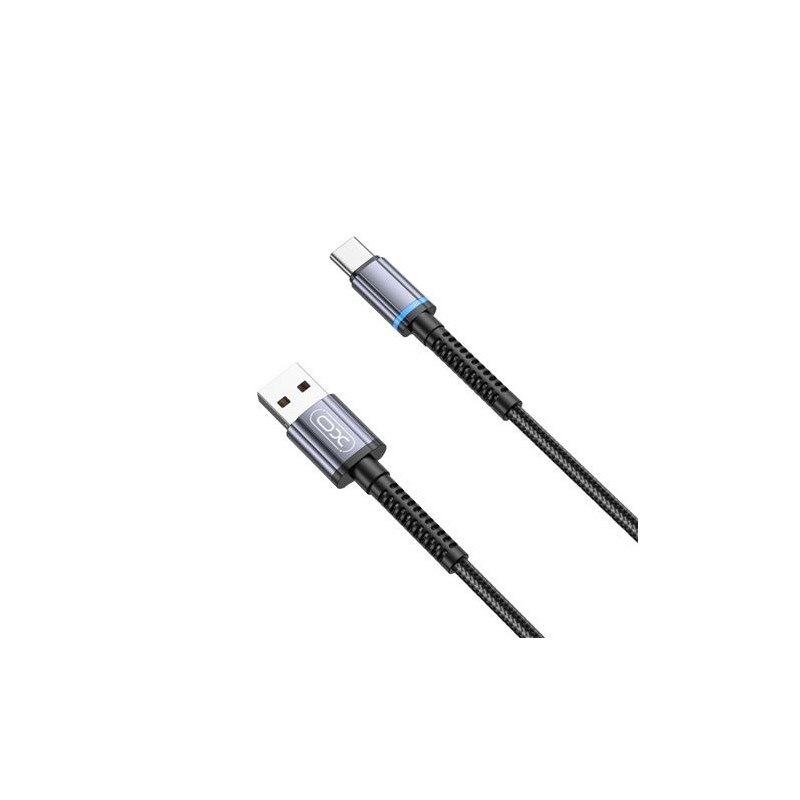 Cavo XO NB215 Ricarica rapida leggera 2A Tipo C a USB - 1 m - Colore nero Cavo XO NB215 Ricarica rapida leggera 2A Tipo C a USB - 1 m - Colore nero
