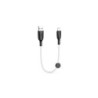 XO Cable NB247 Carga Rapida USB - Lightning - 6A - 25cm con Clip - Color Blanco