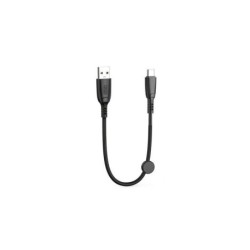 XO Cable NB247 Carga Rapida USB - Tipo C - 6A - 25cm con Clip - Color Negro