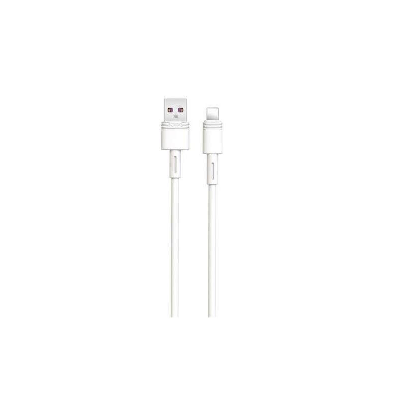 Cavo XO NB166 USB-A maschio a Lightning 5A - Ricarica + Trasmissione dati ad alta velocità - Lunghezza 1 m Cavo XO NB166 USB-A maschio a Lightning 5A - Ricarica + Trasmissione dati ad alta velocità - Lunghezza 1 m