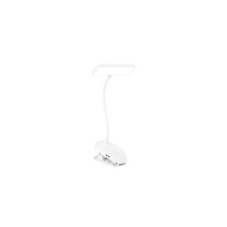 Lampada XO LED con Batteria e Morsetto - 3 Temperature di Luce - Pieghevole - Colore Bianco