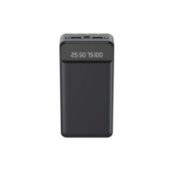 XO Powerbank PR163 - 20000MAH - Carga Rapida - Incluye Cables - Display Digital - Luz Led - Color Negro