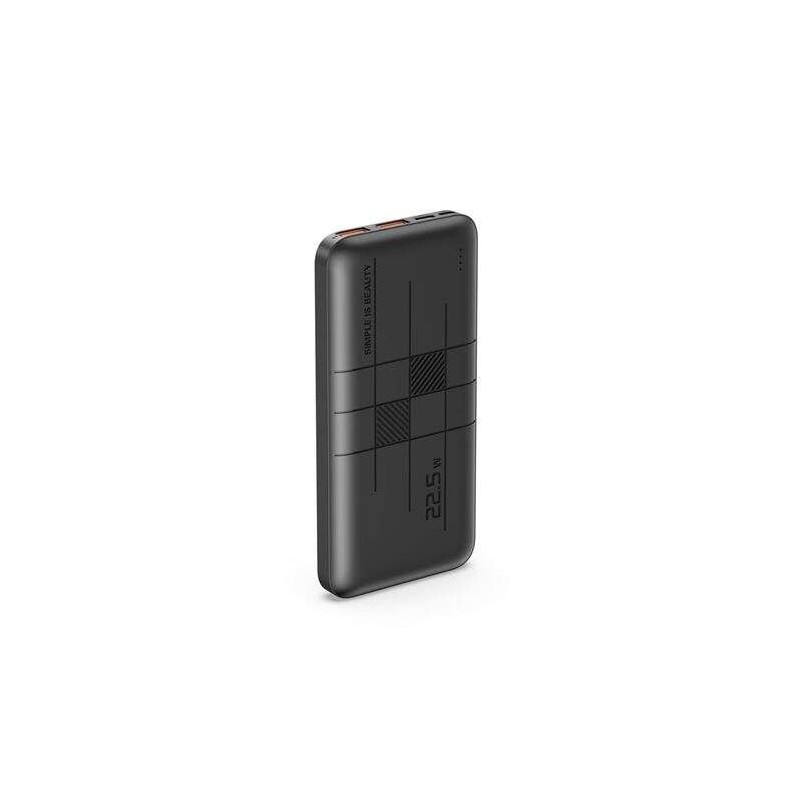 XO Powerbank PR187 10000mAh con ricarica rapida da 22,5 W - Schermo LCD - 1x USB-C 20 W, 2x USB - Colore nero XO Powerbank PR187 10000mAh con ricarica rapida da 22,5 W - Schermo LCD - 1x USB-C 20 W, 2x USB - Colore nero