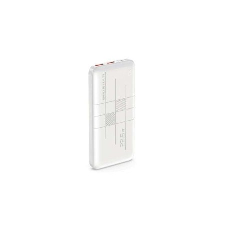 XO Powerbank PR187 10000mAh con ricarica rapida da 22,5 W - Schermo LCD - 1x USB-C 20 W, 2x USB - Bianco