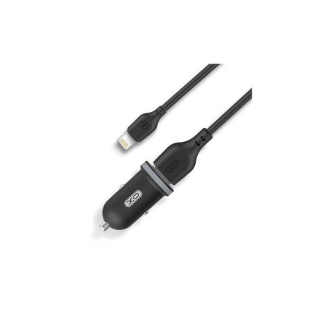 Pacchetto caricabatteria per auto XO TZ08 + cavo da USB-A a Lightning - 2 porte USB