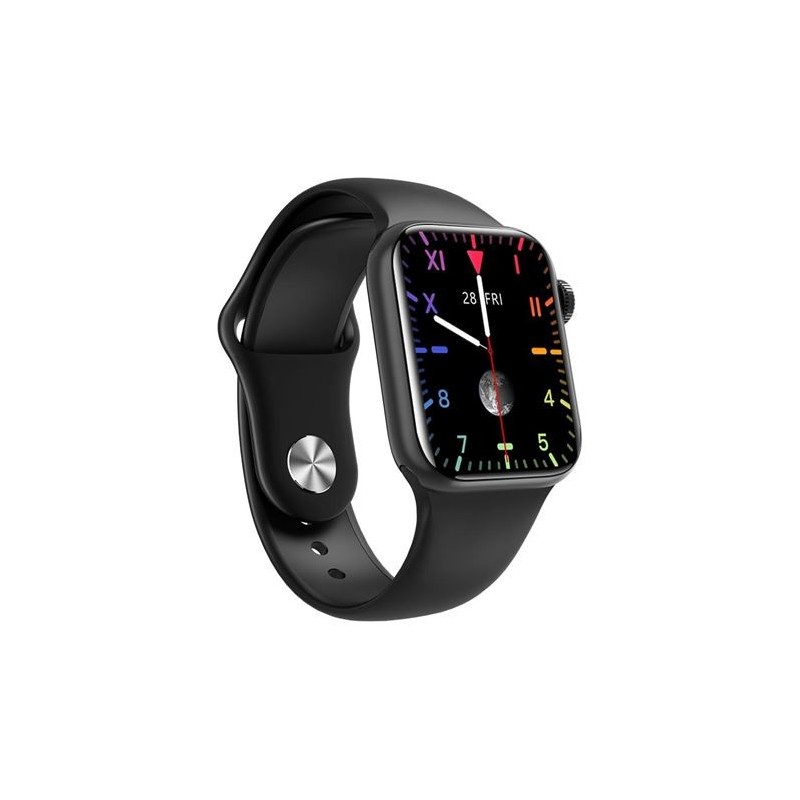 XO W7 Pro Smartwatch Pantalla 1.8" HD - Bateria 200mAh - Carga Inalambrica - Correa de Silicona - IP67 - Color Negro