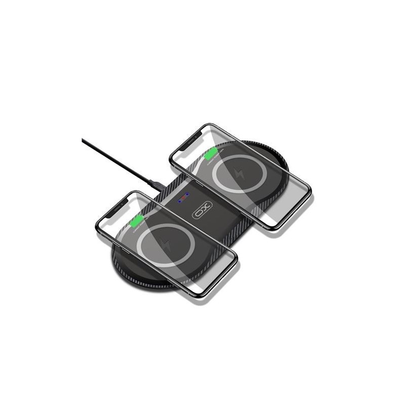 XO WX025 Estacion de Carga Inalambrica Doble 20W - Carga Simultanea