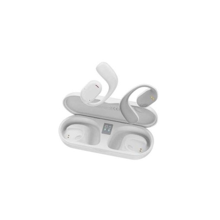 XO Auriculares TWS X25 - Pantalla Digital + Conduccion de Aire - Color Blanco