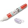 Pentel Corrector Pen 7ml - Asciugatura rapida - Punta con valvola in metallo - Corpo rosso 12pz 12pz