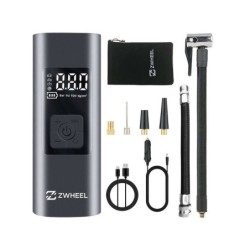 Compressore d'aria portatile Zwheel 60W - Display LED - Pressione max 150 psi - Faretto di illuminazione a LED - Batteria da 6.0