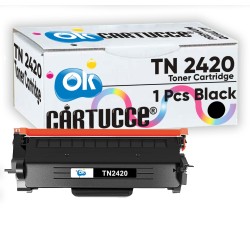 Cartuccia toner compatibile nera Brother TN2420/TN2410