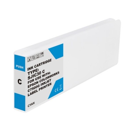 Cartuccia d'inchiostro pigmentato generica Epson SJIC30P ciano - Sostituisce C33S020640/SJIC30P(C)