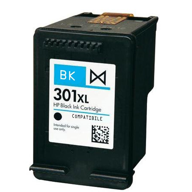 HP 301XL CH546EE Nero Compatibile per DeskJet 1050 2540 e 3050 OfficeJet 2620 HP 301XL CH546EE Nero Compatibile per DeskJet 1050 2540 e 3050 OfficeJet 2620