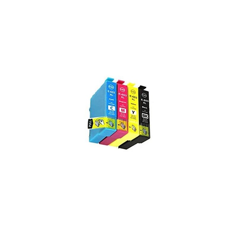 Epson T603XL Box 4 colori Cartucce Compatibili per XP-2100 / 3100 WF-2810 / 2830 Epson T603XL Box 4 colori Cartucce Compatibili per XP-2100 / 3100 WF-2810 / 2830
