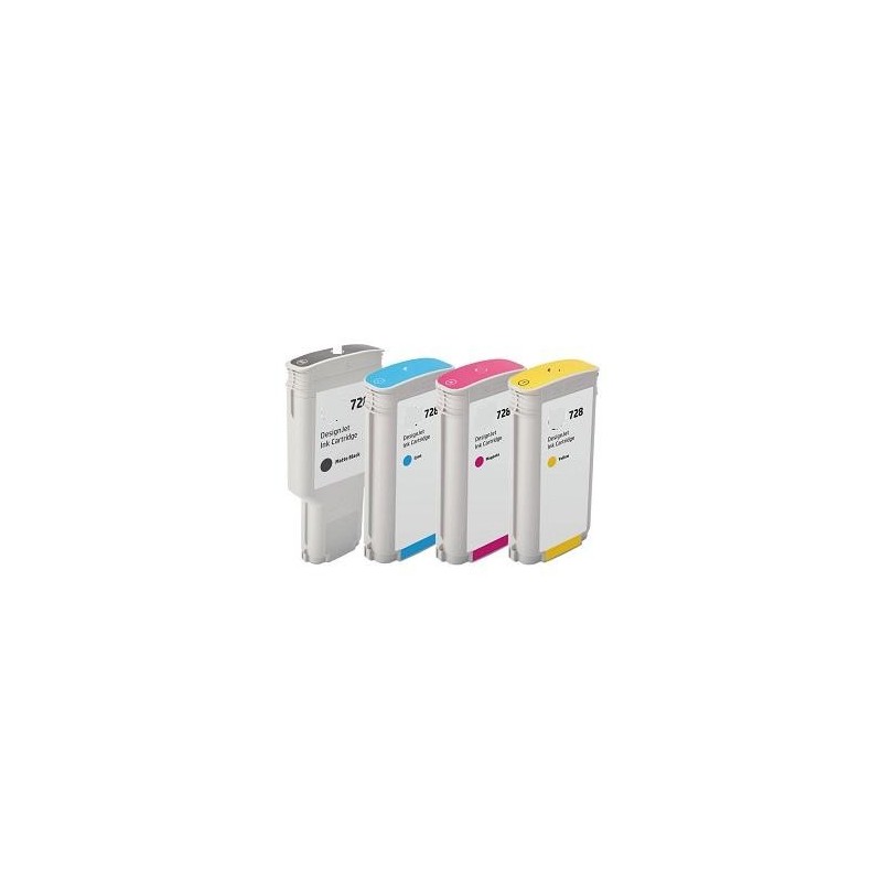 Hp 728 Ciano Cartuccia Compatibile 130ml