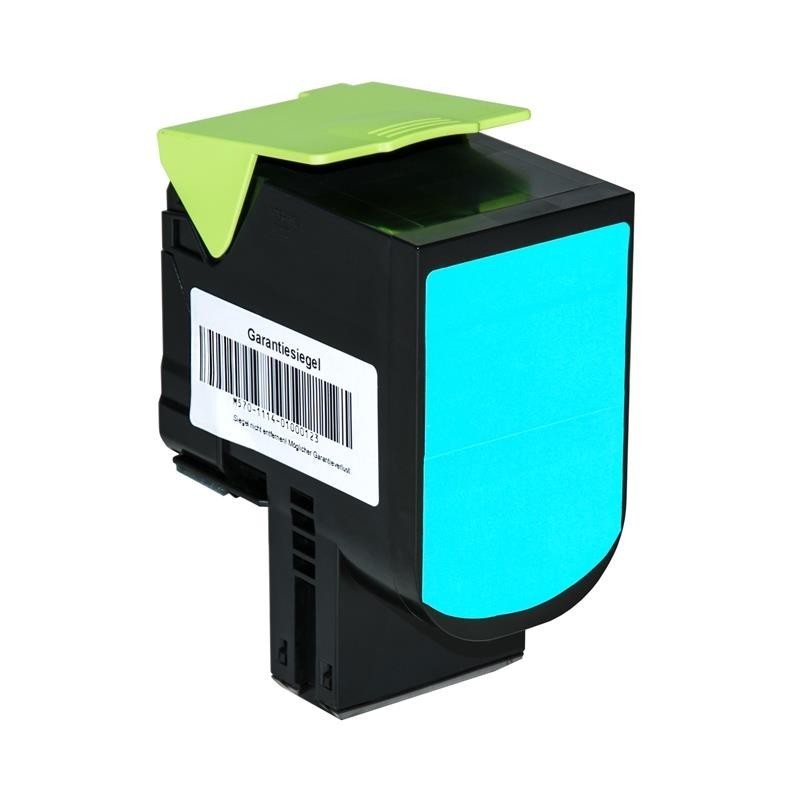 Lexmark C802S Ciano Toner Compatibile per CX310  CX410  CX510